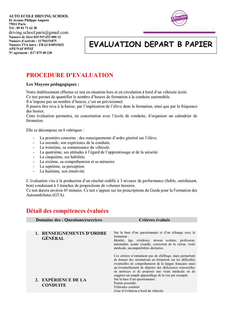 informations