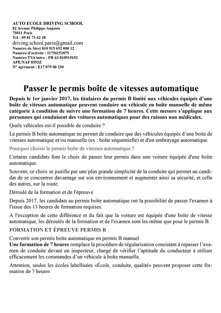 informations